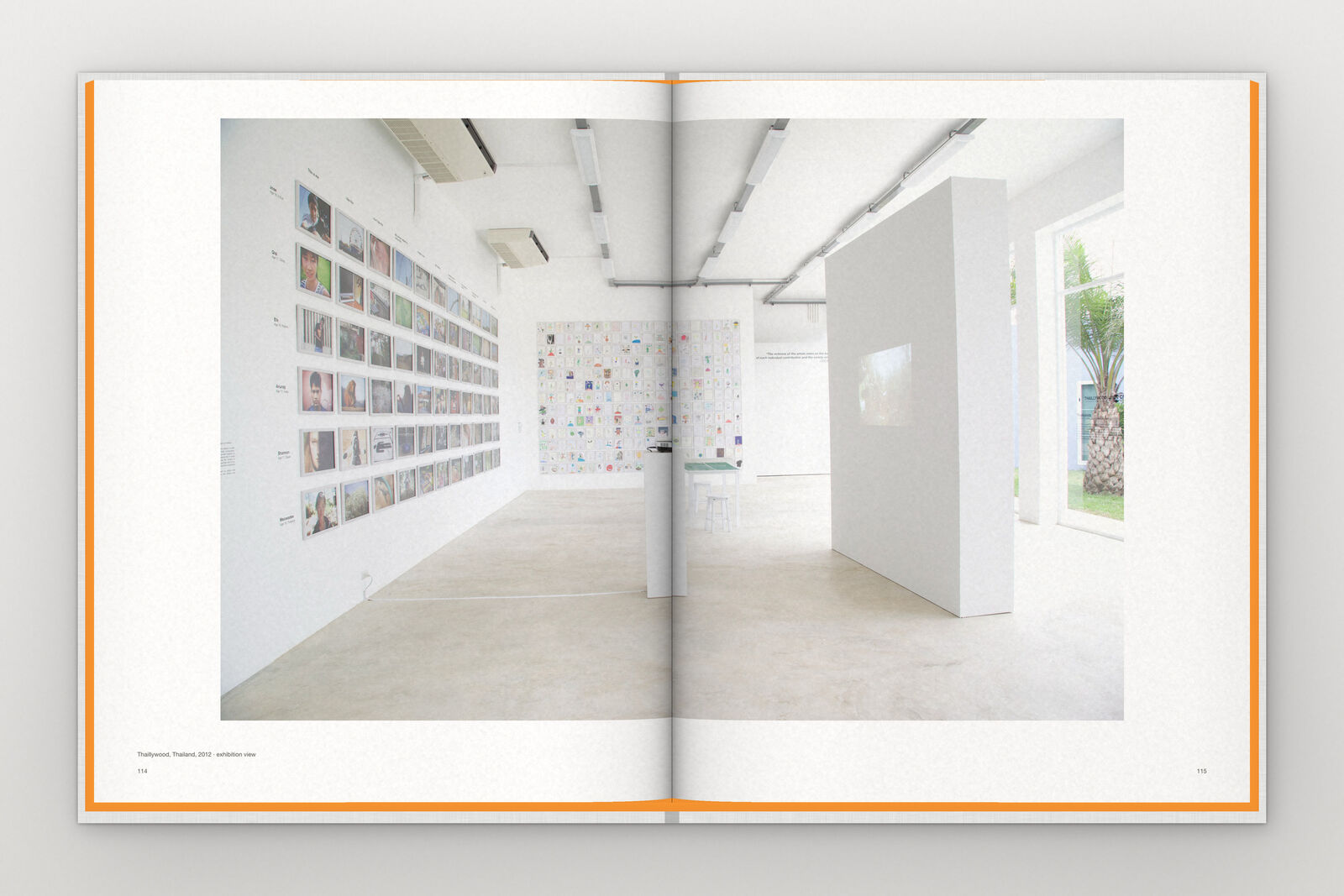 Vol. 1 open at a spread of the white cube